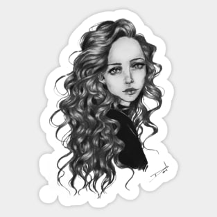 Curly Hair Sticker